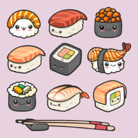 Happy Sushi Kawaii Anime Japanese Food Lover Funny Illustration Gift Classic Tee | Teevron