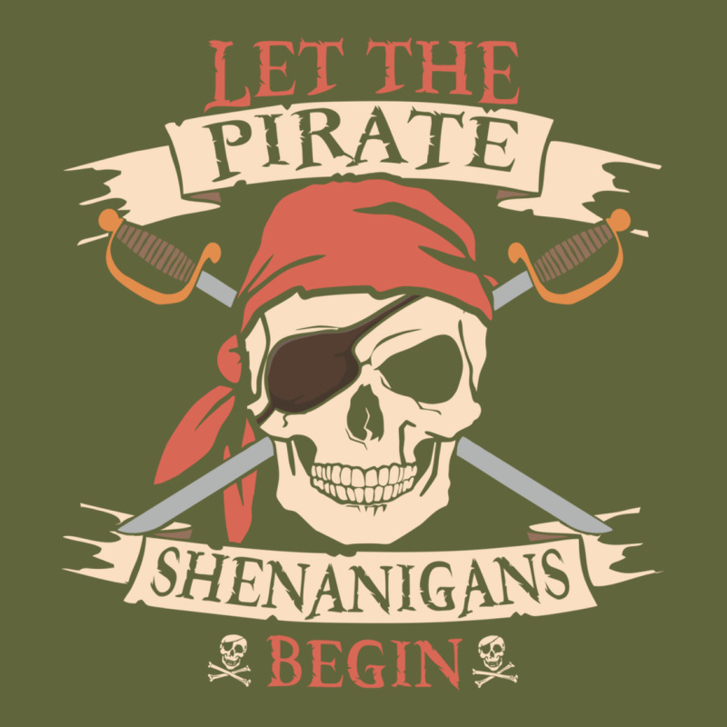Let The Pirate Shenanigans Begin Skull Vintage Pirate Skeleton Hallowe Classic Tee by linhVisuals | Teevron