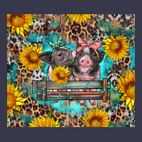 Baby Pigs With Leopard Cowhide And Sunflowers Long Sleeve Tee | Teevron