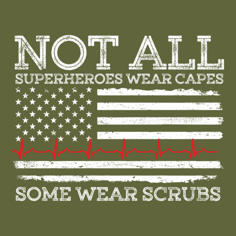 Nurses Not All Superheroes Wear Caps Some Wear Scrubs Nurse Supportive Classic Tee by linhVisuals | Teevron