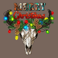 Merry Christmas Bull Skull Premium Hoodie | Teevron