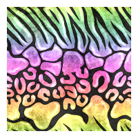 neon rainbow safari seamless pattern | Teevron