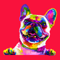Frenchie French Bulldog Pop Art Portrait Bouledogue T Shirt Classic Tee | Teevron