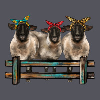 3 Sheeps Suffolk Ewe With Bandanas And Fence Vintage Hoodie | Teevron