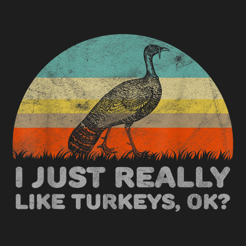 Funny I Just Really Like Turkeys Thanksgiving Classic Tee by linhVisuals | Teevron