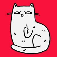 Cat Giving The Finger Classic Tee | Teevron