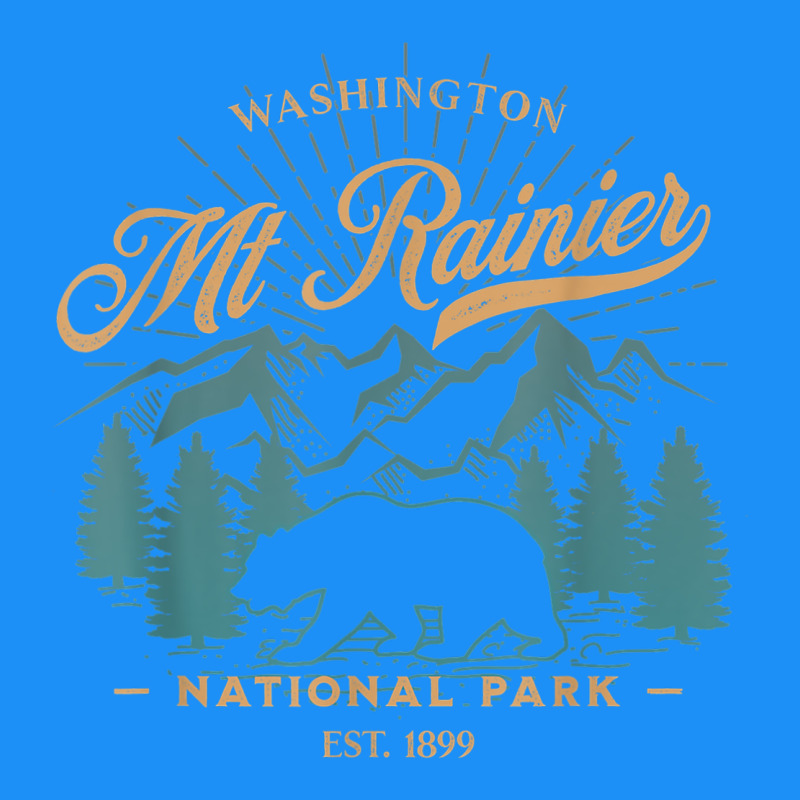 Mount Rainier National Park Washington Usa Vacation Hiking Classic Tee by linhVisuals | Teevron