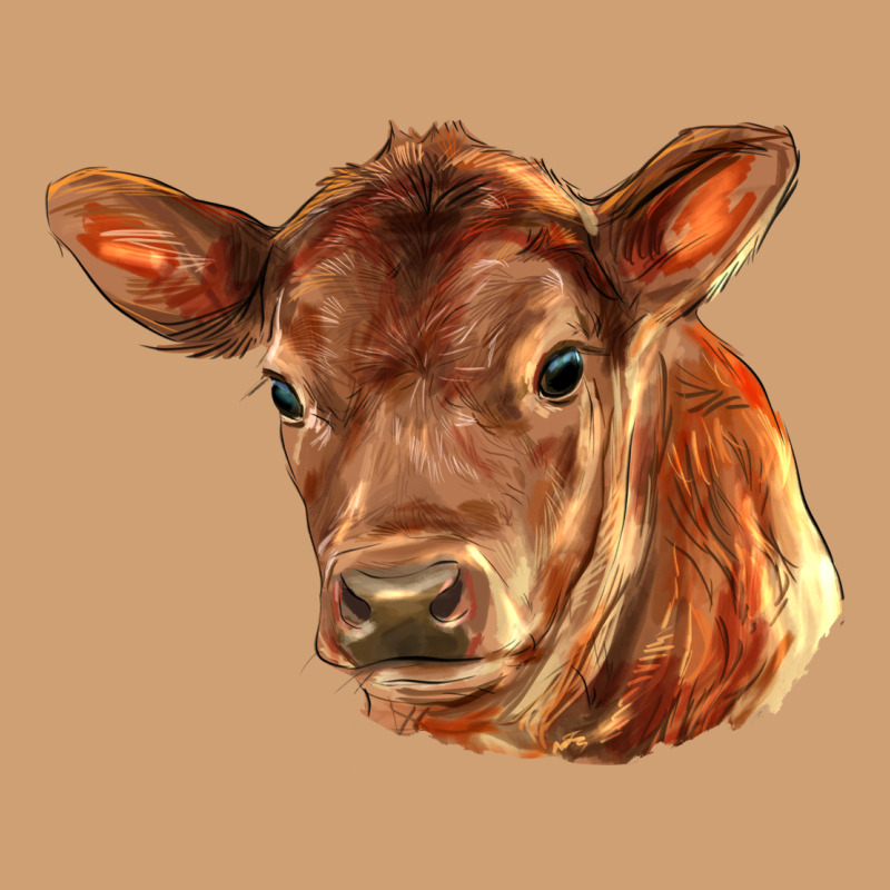 Red Angus Calf Face Vintage Tee by LillyAllenDesigns | Teevron