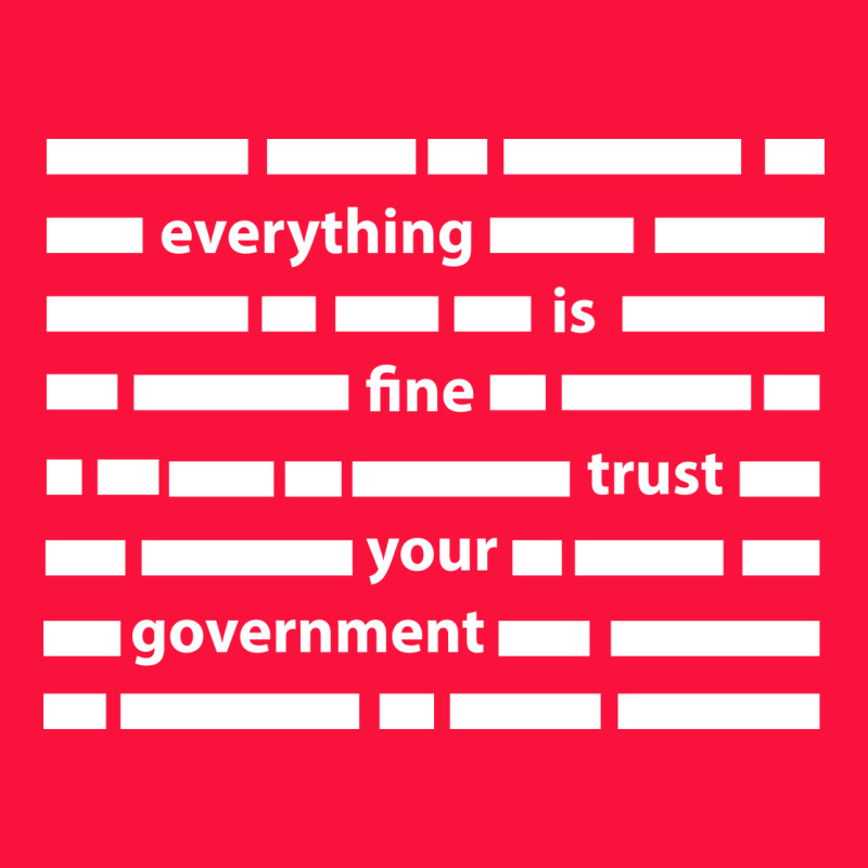Everything Is Fine Trust Your Government Classic Tee by linhVisuals | Teevron
