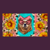 Mama Bear With Sunflowers And Glasses License Plate Long Sleeve Tee | Teevron