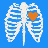 Skeleton Rib Case Orange Pumpkin Heart Vintage Halloween Anatomy Costu Classic Tee | Teevron