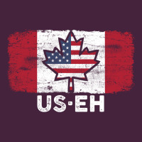 Us Eh American Canadian Flag Canada Day Leaf With Usa Flag Inside Classic Tee | Teevron