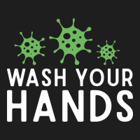 Wash Your Hands Green Germs Graphic Classic Tee | Teevron