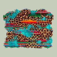 Western Serape Leopard Turquoise  Background Long Sleeve Tee | Teevron