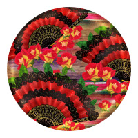 hispanic heritage month round earrings | Teevron