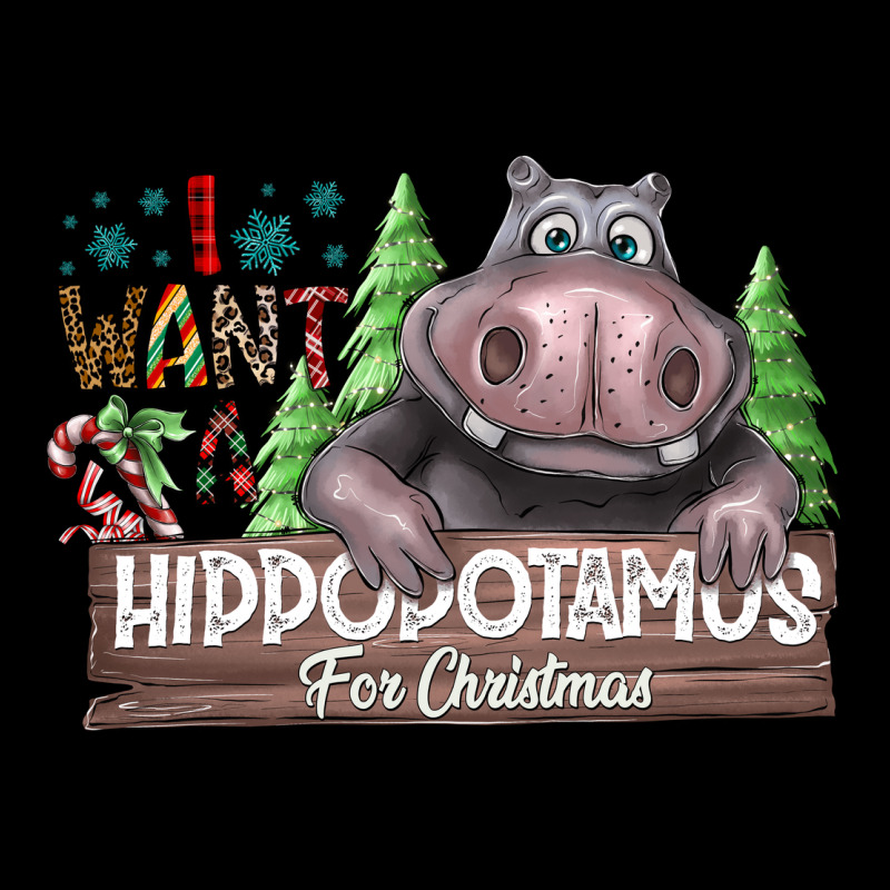 Iwant Hippopota Maps For Christmas Premium Tee by CowhideDigitalArt | Teevron