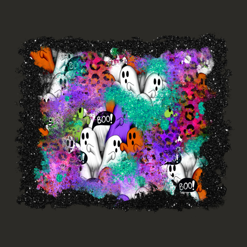 Halloween Ghost And Turquoise Glitter Background Heavy Core Tee by BundleAndBundleShop | Teevron