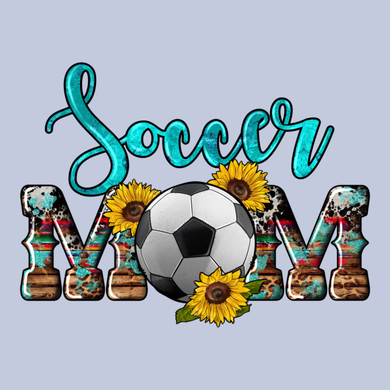 Western Leopard Cowhide Sunflowers  Glitter Mom Soccer Long Sleeve Tee by Artiststas | Teevron