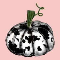 Watercolor Cowhide Halloween Pumpkin Urban Heavy Tee | Teevron