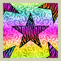 Zebra Glitter Star Seamless Pattern Heavy Core Tee | Teevron