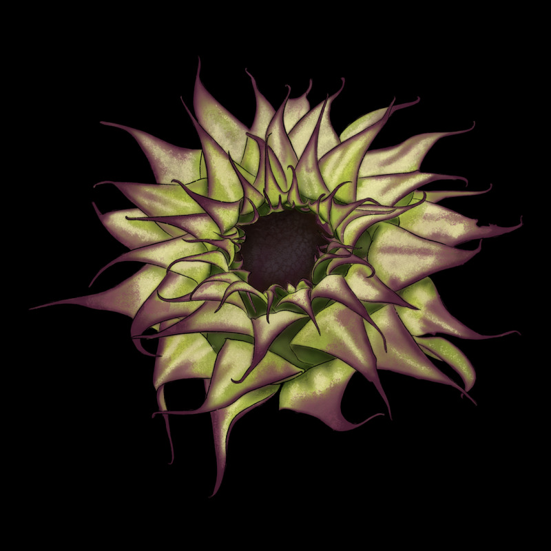 Sun   Fill Purple Sunflower Urban Heavy Tee by LillyAllenDesigns | Teevron