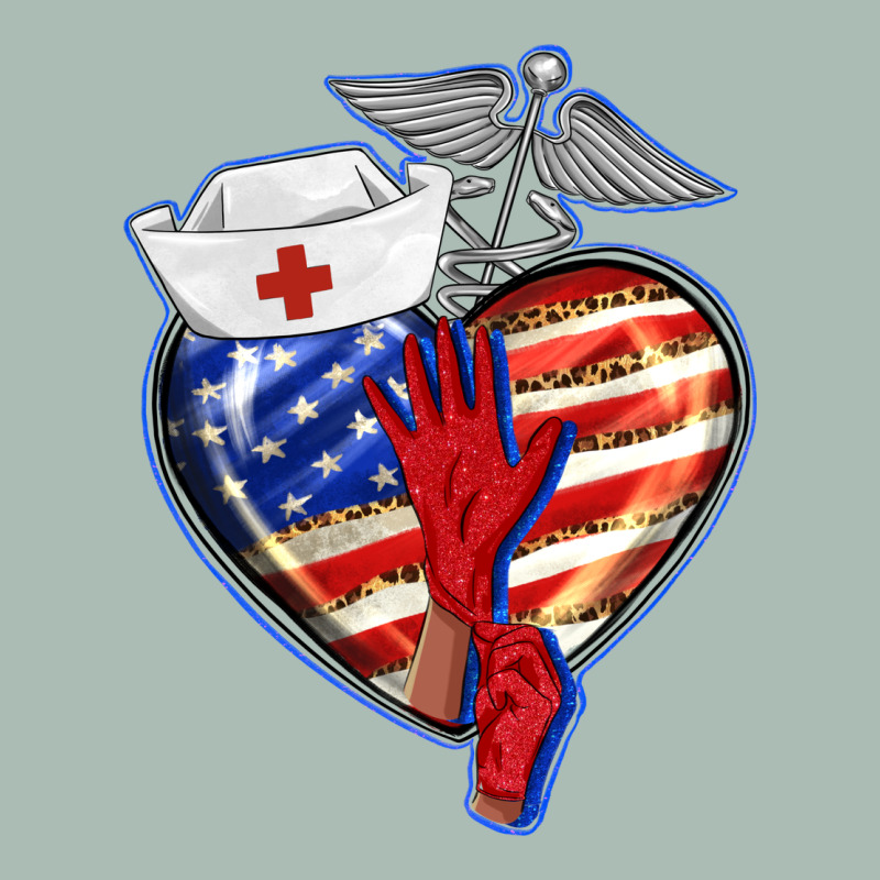 Patriotic Nurse Love Classic Tee by BarkalooDesign | Teevron