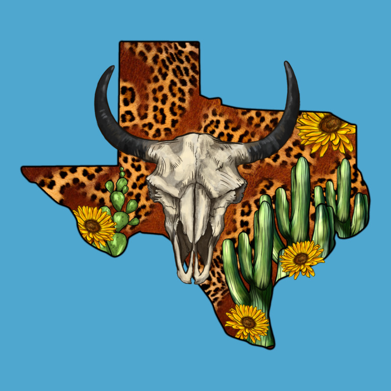 Bull Skull Texas Map Western Premium Hoodie by BarkalooDesign | Teevron
