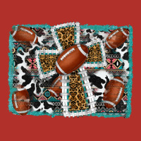 Football Cross Aztec Leopard Background Premium Hoodie | Teevron
