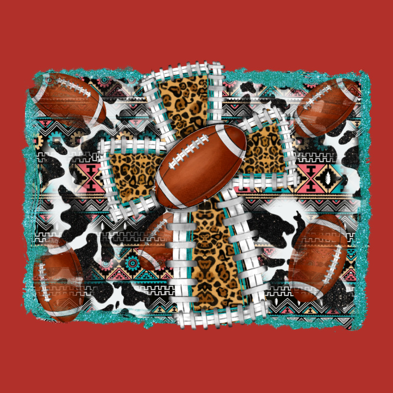 Football Cross Aztec Leopard Background Premium Hoodie by RanaPortraitStore | Teevron