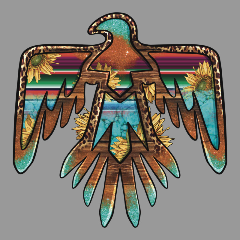 Thunderbird With Sunflowers Vintage Hoodie by BarkalooDesign | Teevron