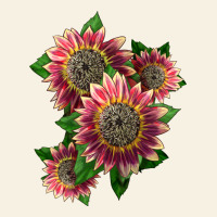 4 Crimson Blaze Sunflower Vintage Tee | Teevron