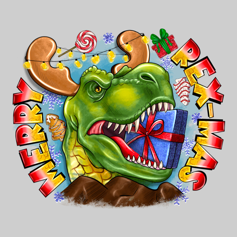 Merry Rexmas Premium Tee by CowhideDigitalArt | Teevron