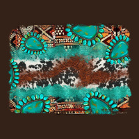 Cowhide Gemstone Leather Background Heavy Core Tee | Teevron