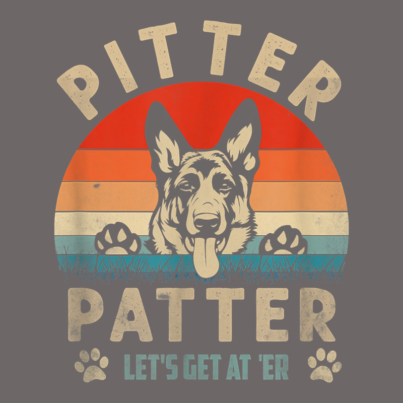 Pitter Tshirt Patter German Shepherd Dog Funny Vintage Retro T Shirt Classic Tee by linhVisuals | Teevron
