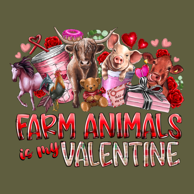 Farm Animals Is My Valentine Vintage Tee by RacoonDesign | Teevron