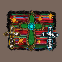 Cross Leopard Cowhide Glitter Serape Premium Hoodie | Teevron