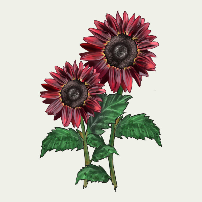 2 Chocolate Sunflower Urban Heavy Tee by LillyAllenDesigns | Teevron