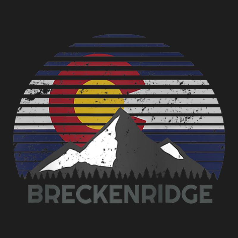 Breckenridge Colorado X Co Flag Mountain Peak Raglan Baseball Tee Classic Tee by linhVisuals | Teevron