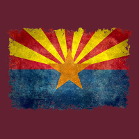 Arizona Flag In Grungy Style Raglan Baseball Tee Classic Tee | Teevron