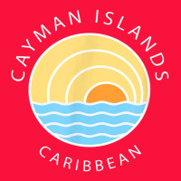 Cayman Islands Retro Colorful Ocean Sunset Palm Tree Novelty Classic Tee | Teevron