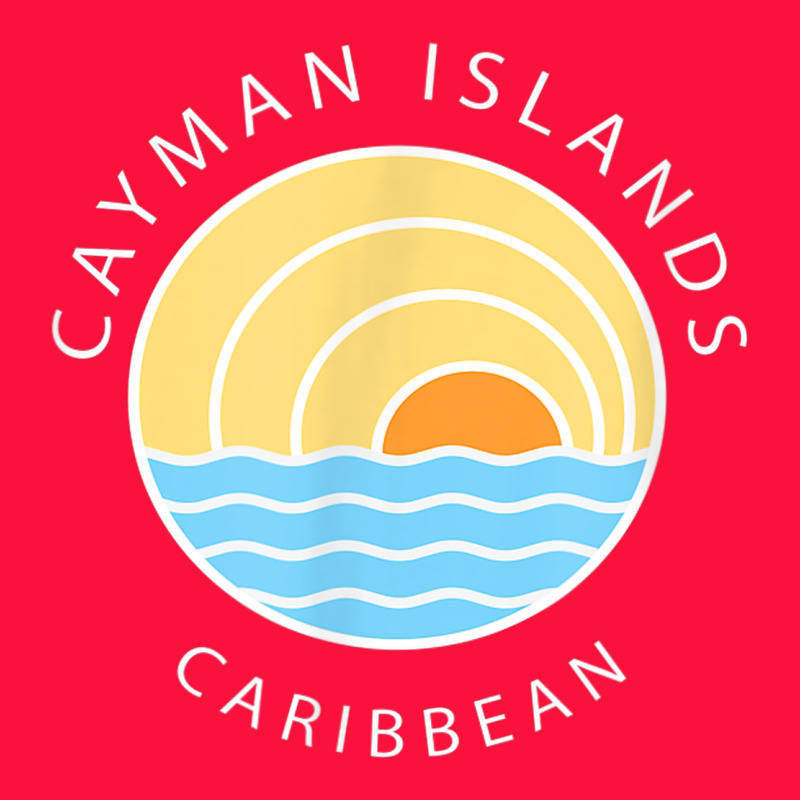 Cayman Islands Retro Colorful Ocean Sunset Palm Tree Novelty Classic Tee by linhVisuals | Teevron