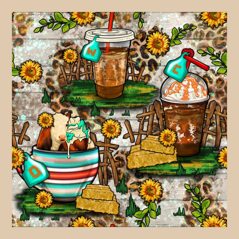 Cow Coffee Cups And Farm With Leopard Seamless Pattern Bbs Classic Tee by BundleAndBundleShop | Teevron