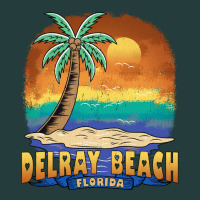 Delray Beach Florida  Vintage Distressed Souvenir Long Sleeve T Shirt Classic Tee | Teevron