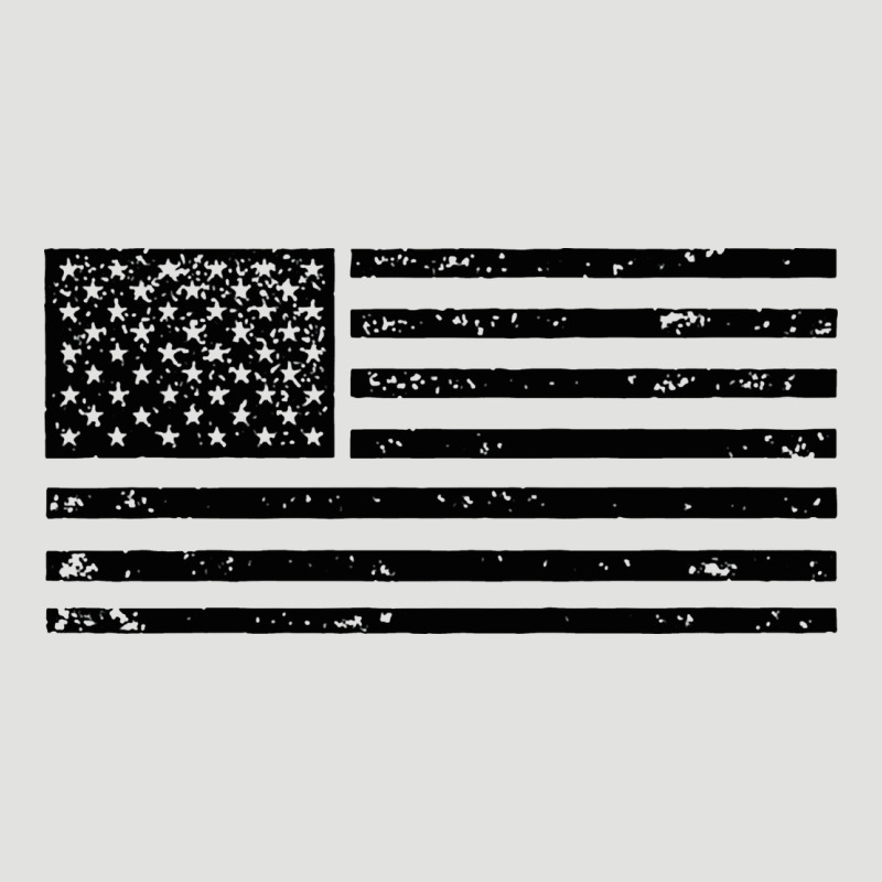 Black American Flag Distressed Effect Minimalist Premium Classic Tee by linhVisuals | Teevron