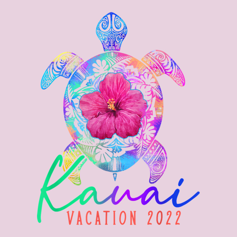 Kauai Hawaii Vacation 2022 Sea Turtle Flower Tropical T Shirt Classic Tee by linhVisuals | Teevron