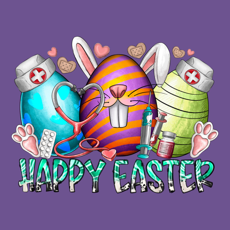 Happy Easter Day Eggs Nurse Vintage Tee by RacoonDesign | Teevron