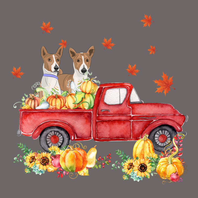 Basenji Pumpkin Truck Fall Leaf Thanksgiving Halloween Classic Tee by linhVisuals | Teevron