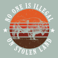 No One Is Illegal On Stolen Land 4th Of July Bison Classic Tee | Teevron