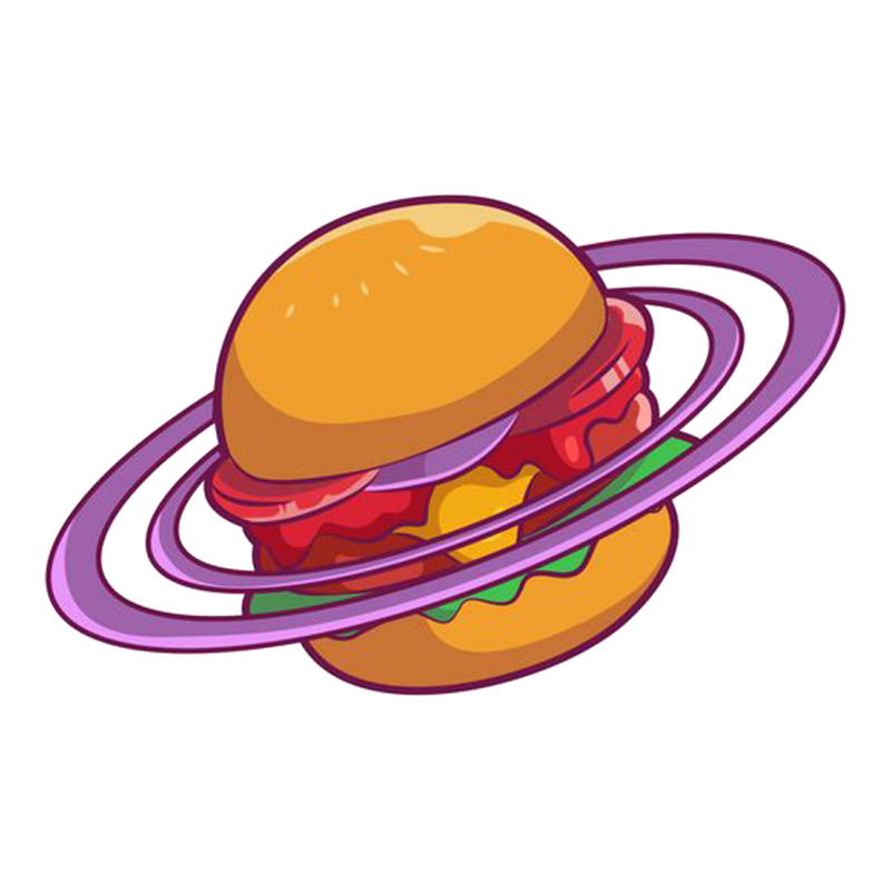 Burger  Saturn Classic Tee by linhVisuals | Teevron