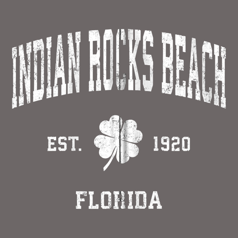 Indian Rocks Beach Florida Vintage Shamrock Sports Zip Hoodie Classic Tee by linhVisuals | Teevron
